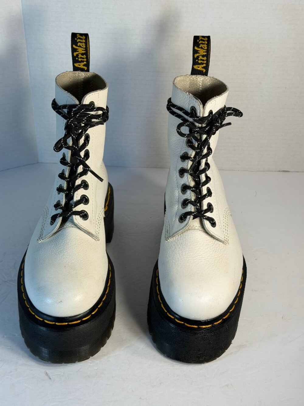 Dr. Martens L-7 White combat boots